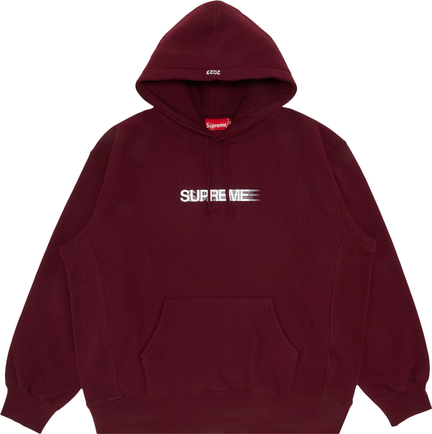 Supreme Motion Logo Hooded Sweatshirt - Red | Editorialist