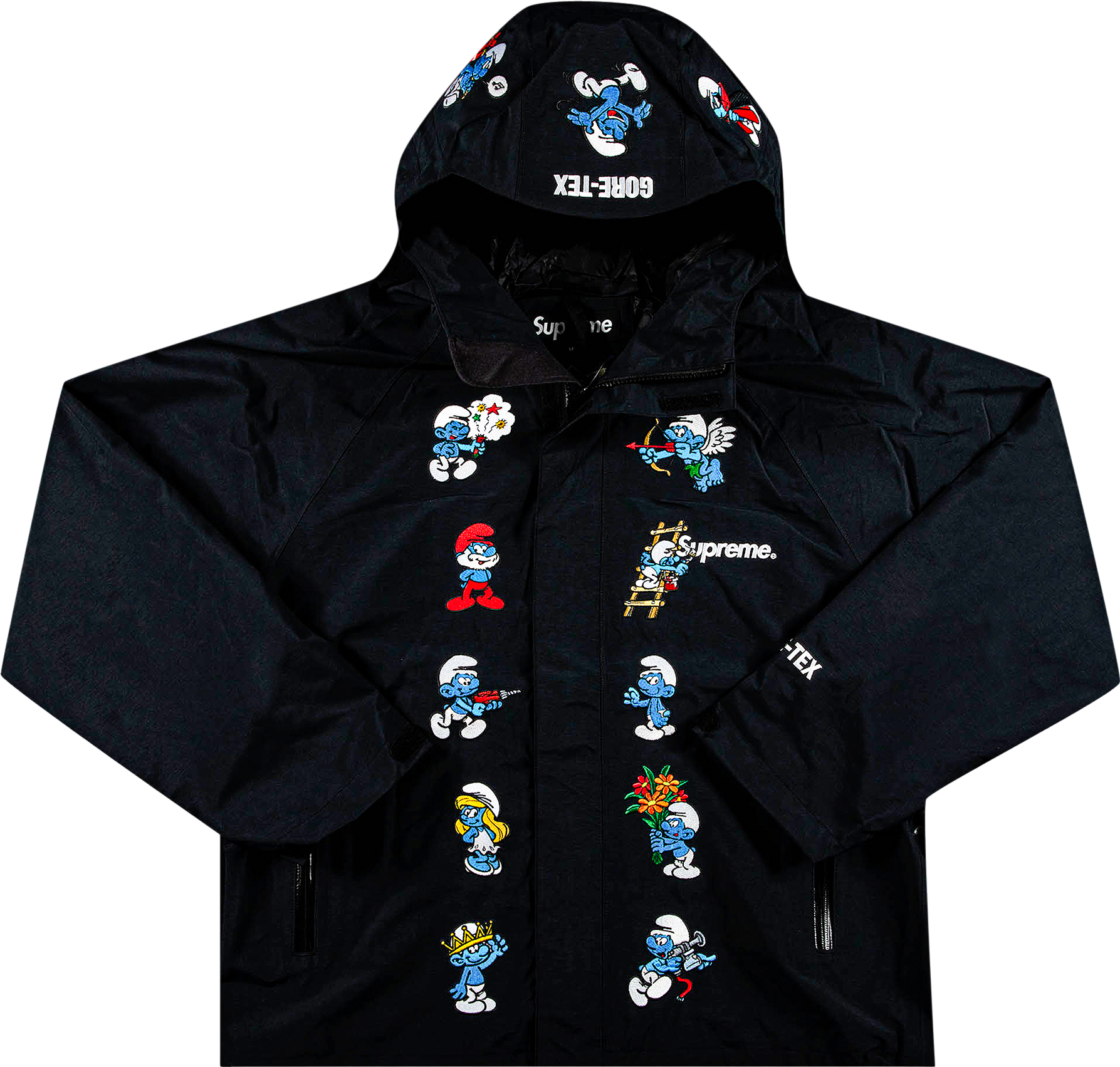 Supreme X Smurfs Gore-Tex Shell Jacket - Black | Editorialist