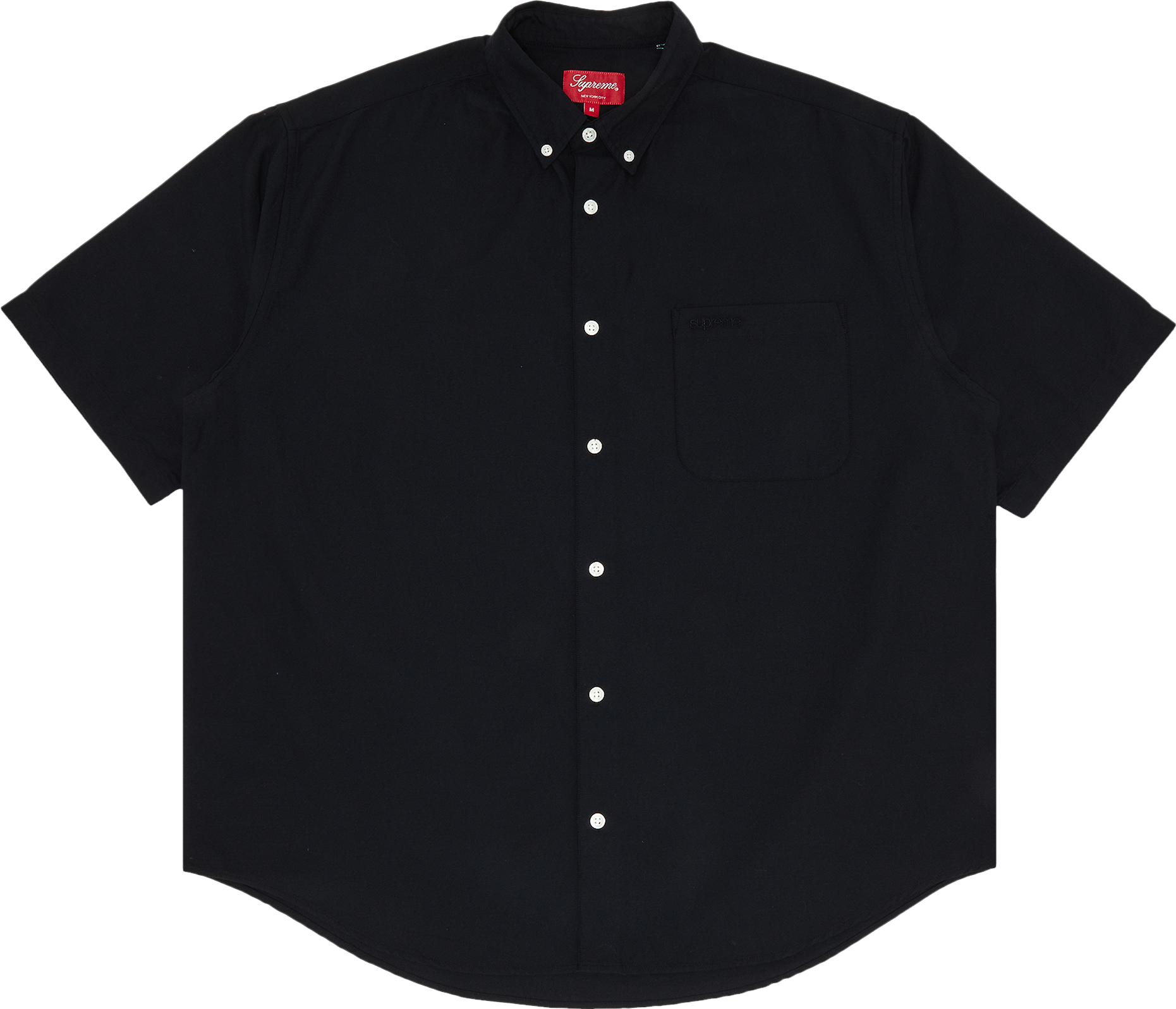 Supreme Loose Fit Oxford Shirt - Black | Editorialist