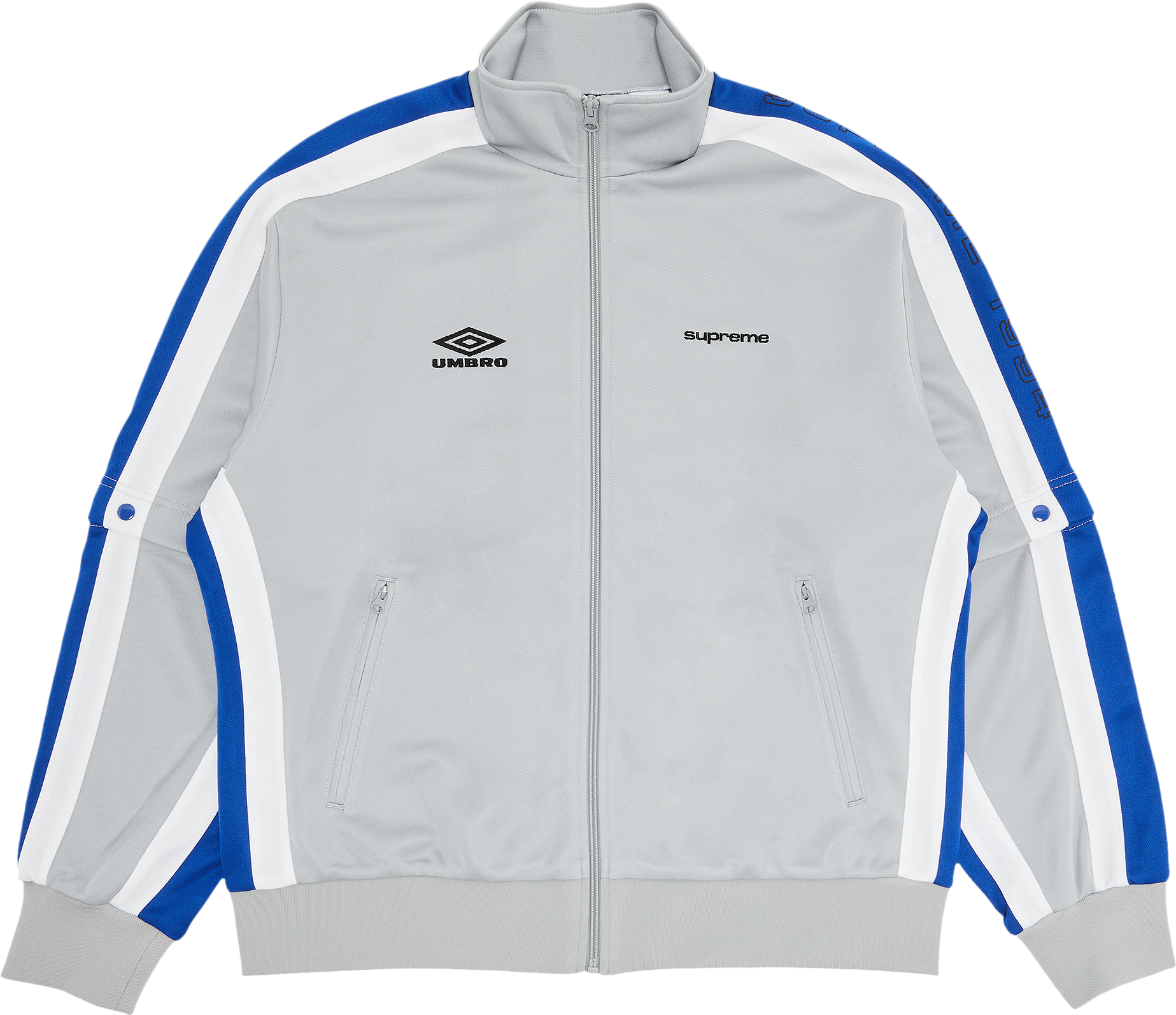Supreme X Umbro Snap Sleeve Jacket - Grey | Editorialist