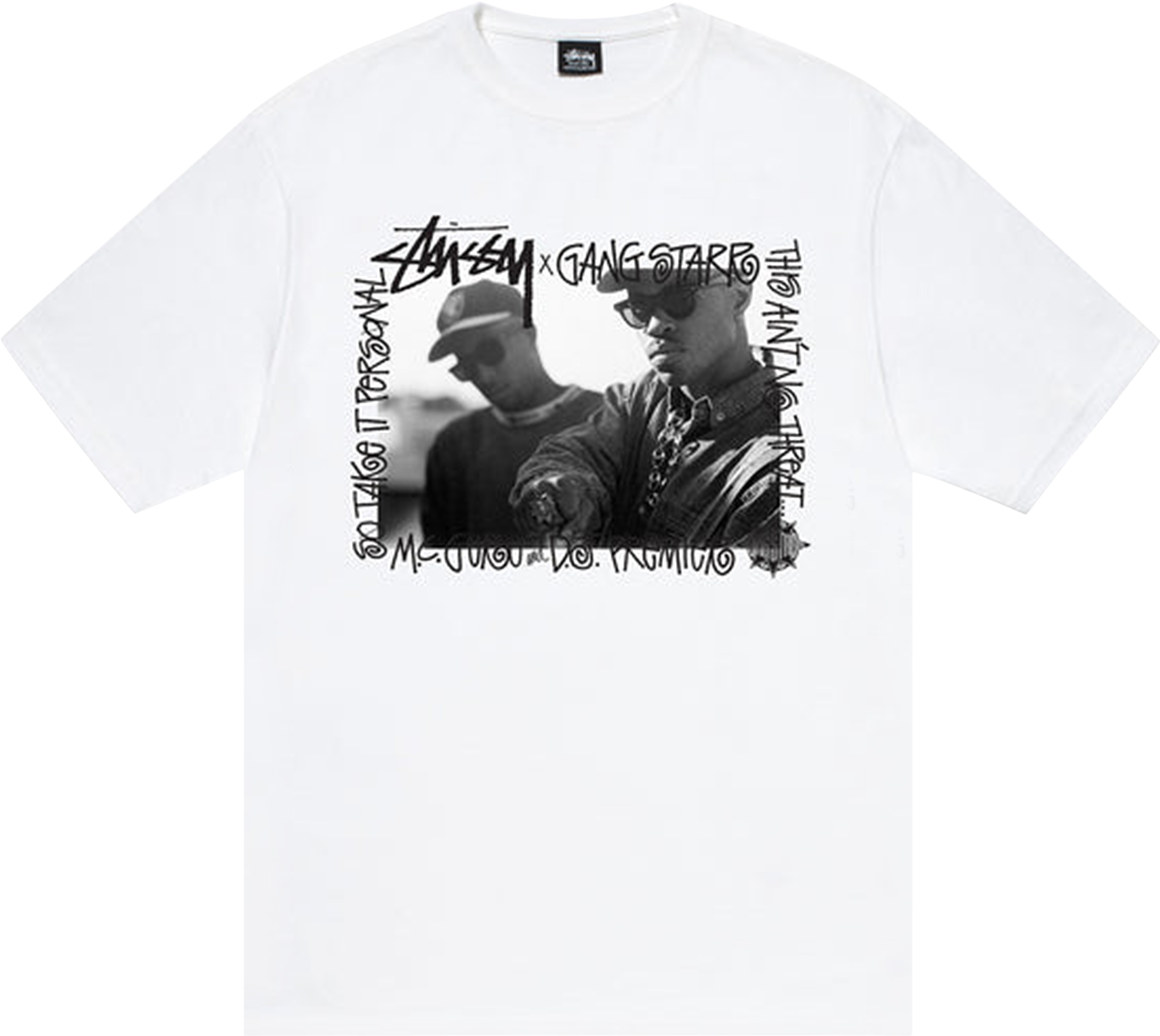 StüSsy Gang Starr Take It Personal Tee Shirt - Black | Editorialist