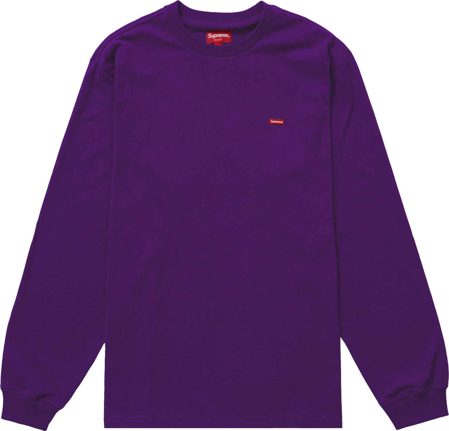 Supreme Small Box Long Sleeve Tee Shirt - Purple | Editorialist