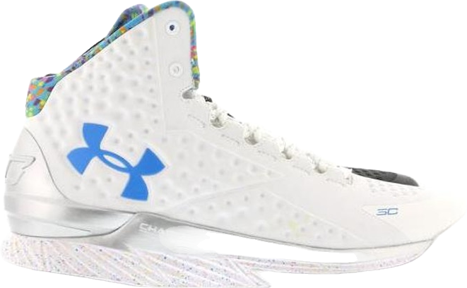 Under Armour Curry 1 'Splash Party' Sneakers - White | Editorialist