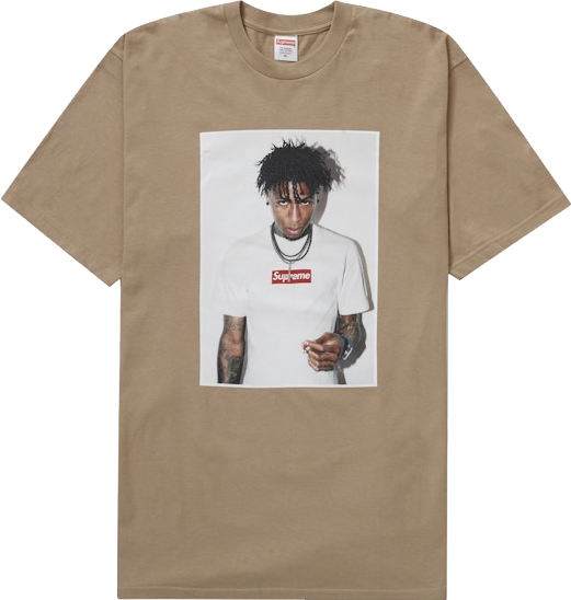 Supreme Nba Youngboy Tee Shirt - Heather Grey | Editorialist