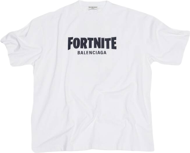 Balenciaga X Fortnite©2021 Medium Fit T-shirt - White | Editorialist