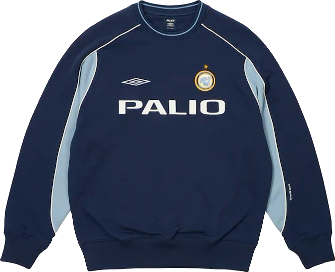 Palace X Umbro Warm Up Crew - White | Editorialist