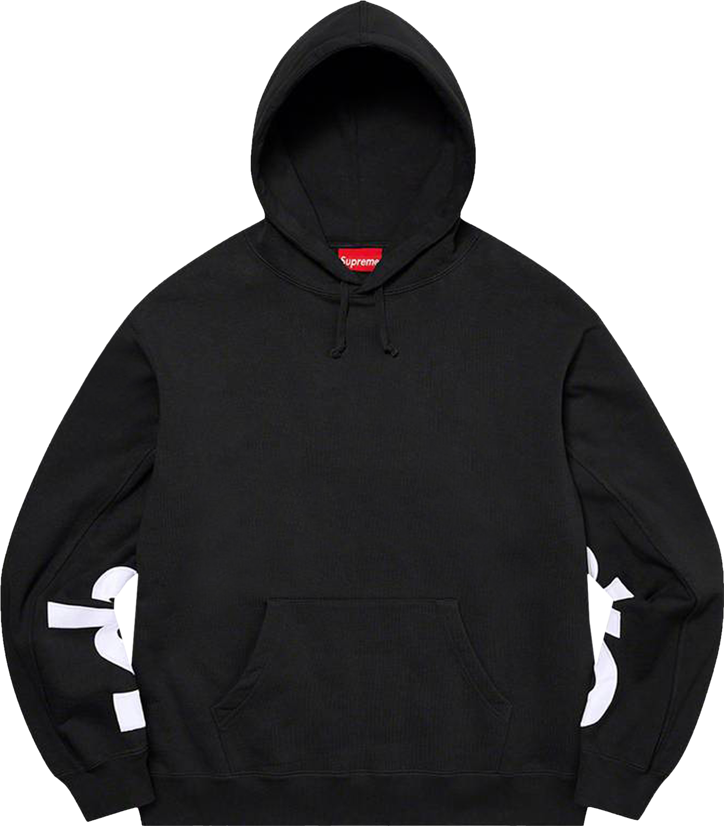 Supreme Cropped Panels Hooded Sweatshirt - Black | Editorialist