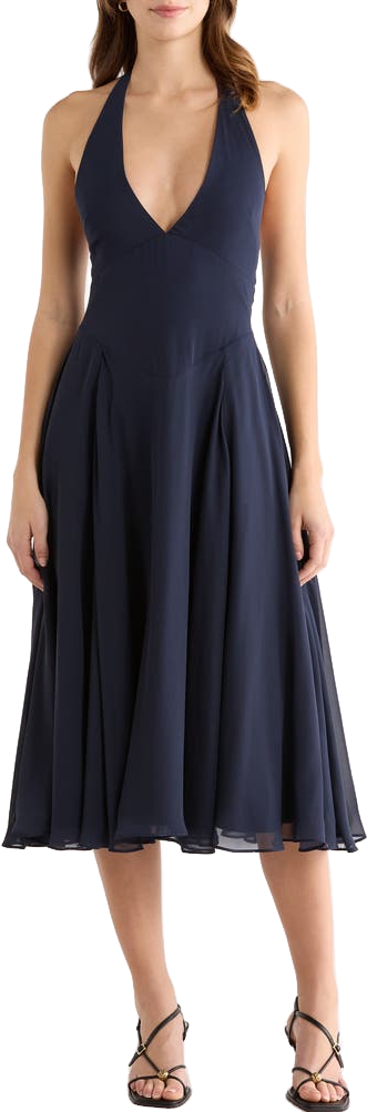elliatt mirabelle tiered halter dress Maxi - Floral Multi year:2026