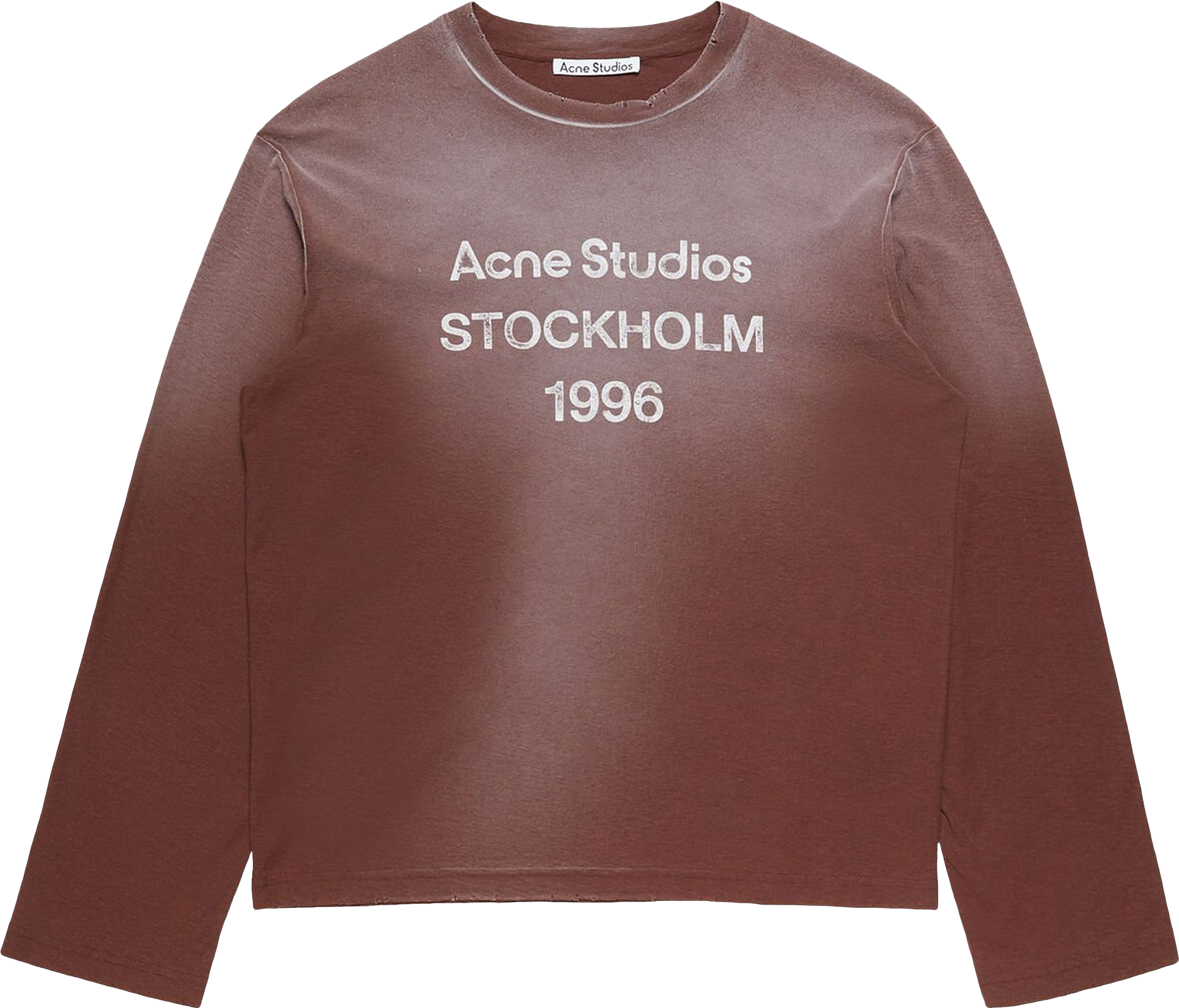 Acne Studios Logo Stockholm 1996-Print T-Shirt - White | Editorialist