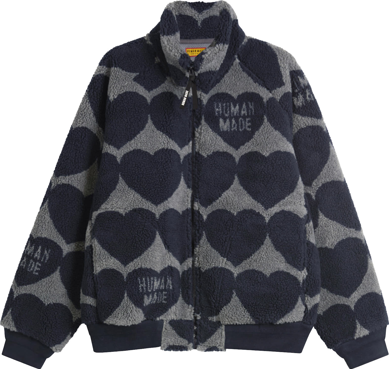 Human Made Heart Fleece Jacket - Navy | Editorialist
