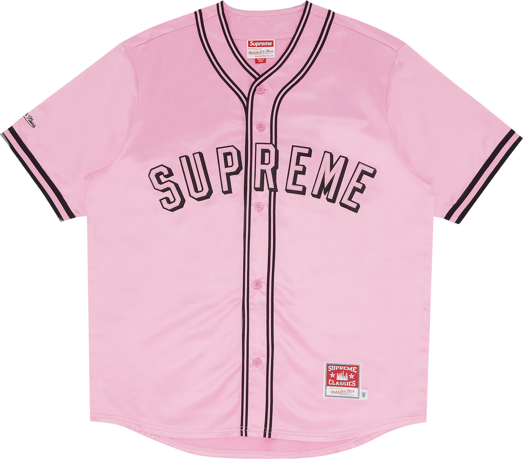 Supreme X Mitchell & Ness Ss26 Monogram Basketball Jersey - Pink
