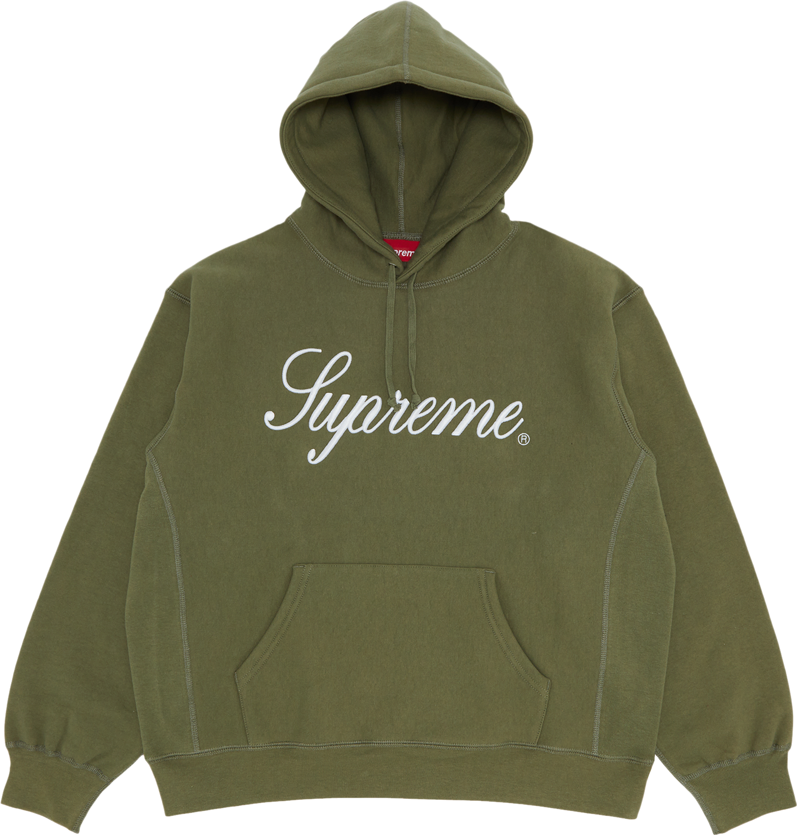 Supreme Embroidered Script Hooded Sweatshirt - Black | Editorialist