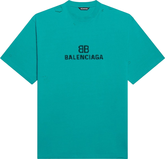 Balenciaga Bb Pixel Logo T-Shirt - Black | Editorialist