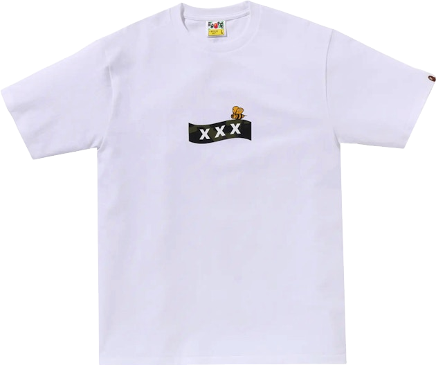 A Bathing Ape X God Selection Xxx Tee Shirt - White | Editorialist