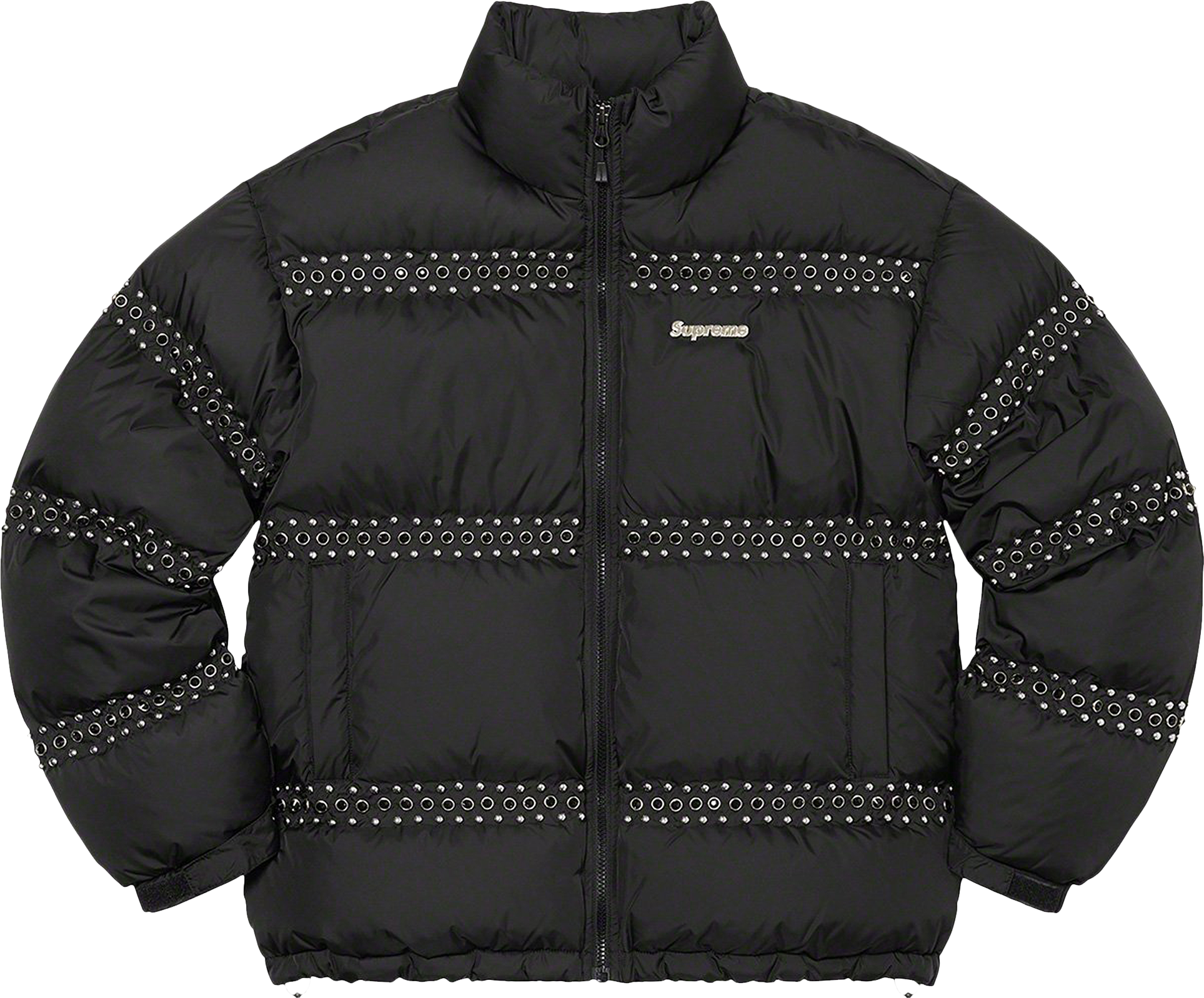 Supreme X B.B. Simon Studded Puffer Jacket In Black | Editorialist