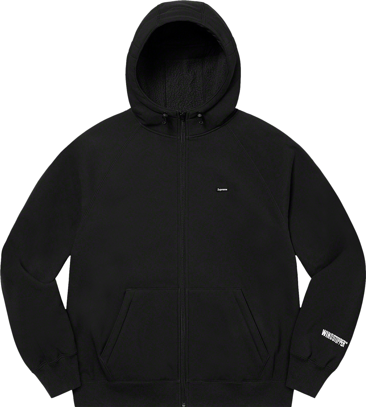 Supreme Windstopper Zip Up Hooded Sweatshirt - Black | Editorialist