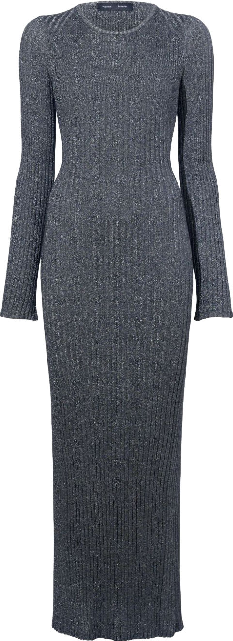strapless open back dress High Twist Cotton Ribbed Knit Dress main image 1