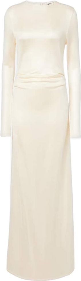 Tove Luella Gathered Maxi Dress - Cream - 65% Off | Editorialist