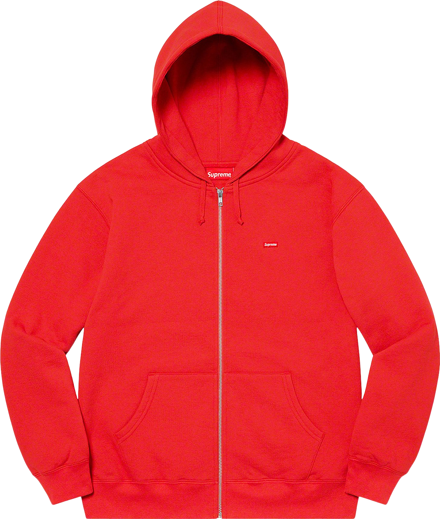 Supreme Small Box Zip Up Hooded Sweatshirt - Red | Editorialist