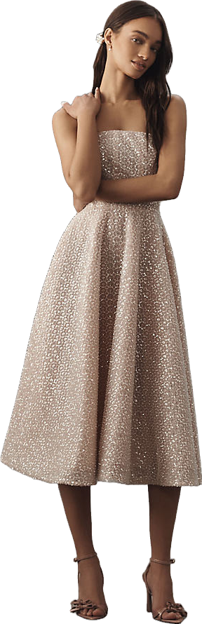 helsi vivi strapless beaded fit & flare midi dress Buy HELSI Vivi Embellished Strapless Cocktail Midi Dress - Off White/nude At 59% Off