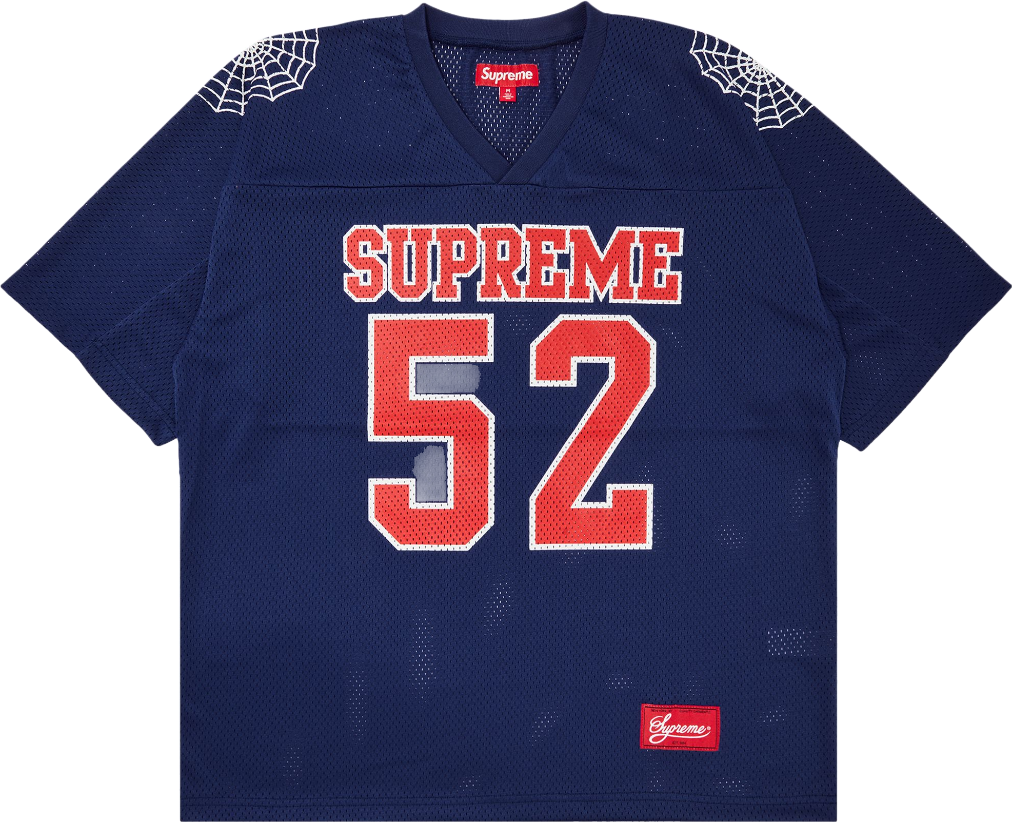 Supreme Spiderweb Football Jersey - Black | Editorialist