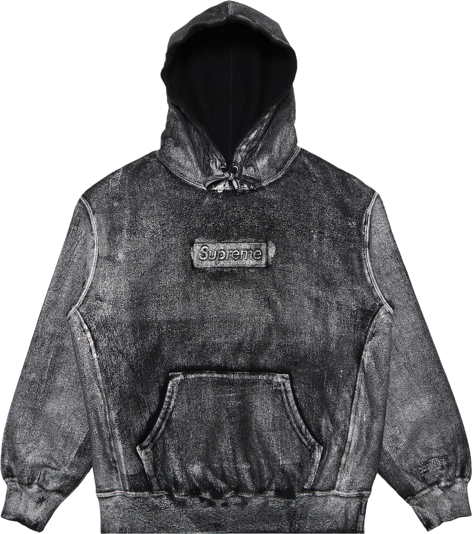 Supreme X Mm6 Maison Margiela Zip-Up Hooded Sweatshirt - Black