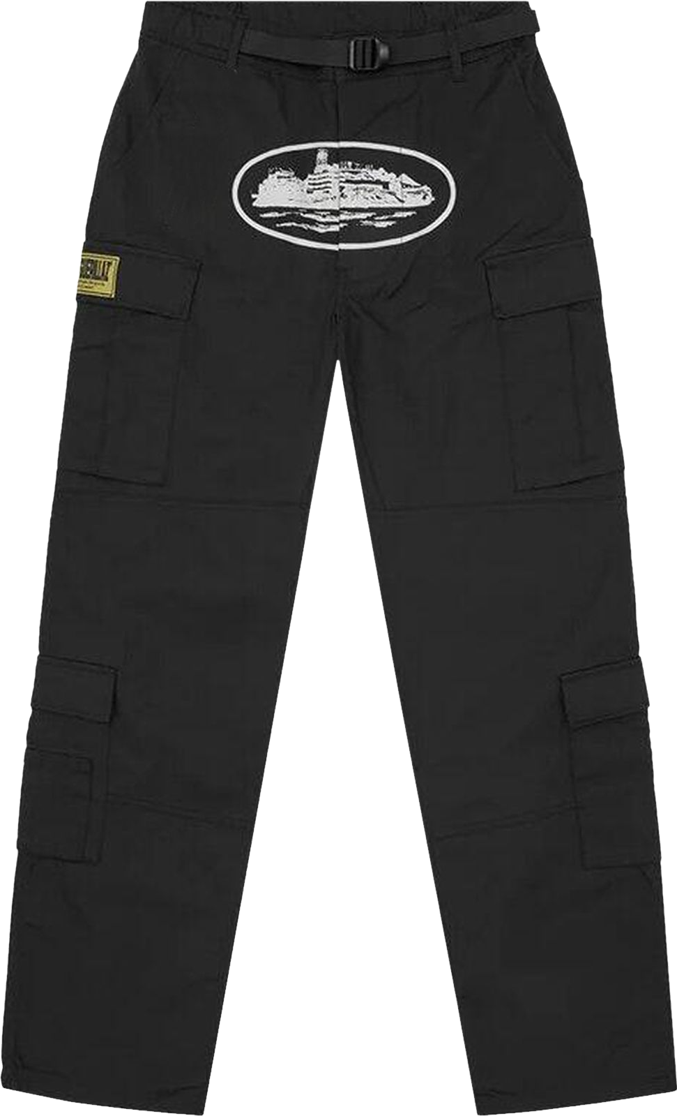 Corteiz Elitework Waterproof Shell Pant In Black | Editorialist