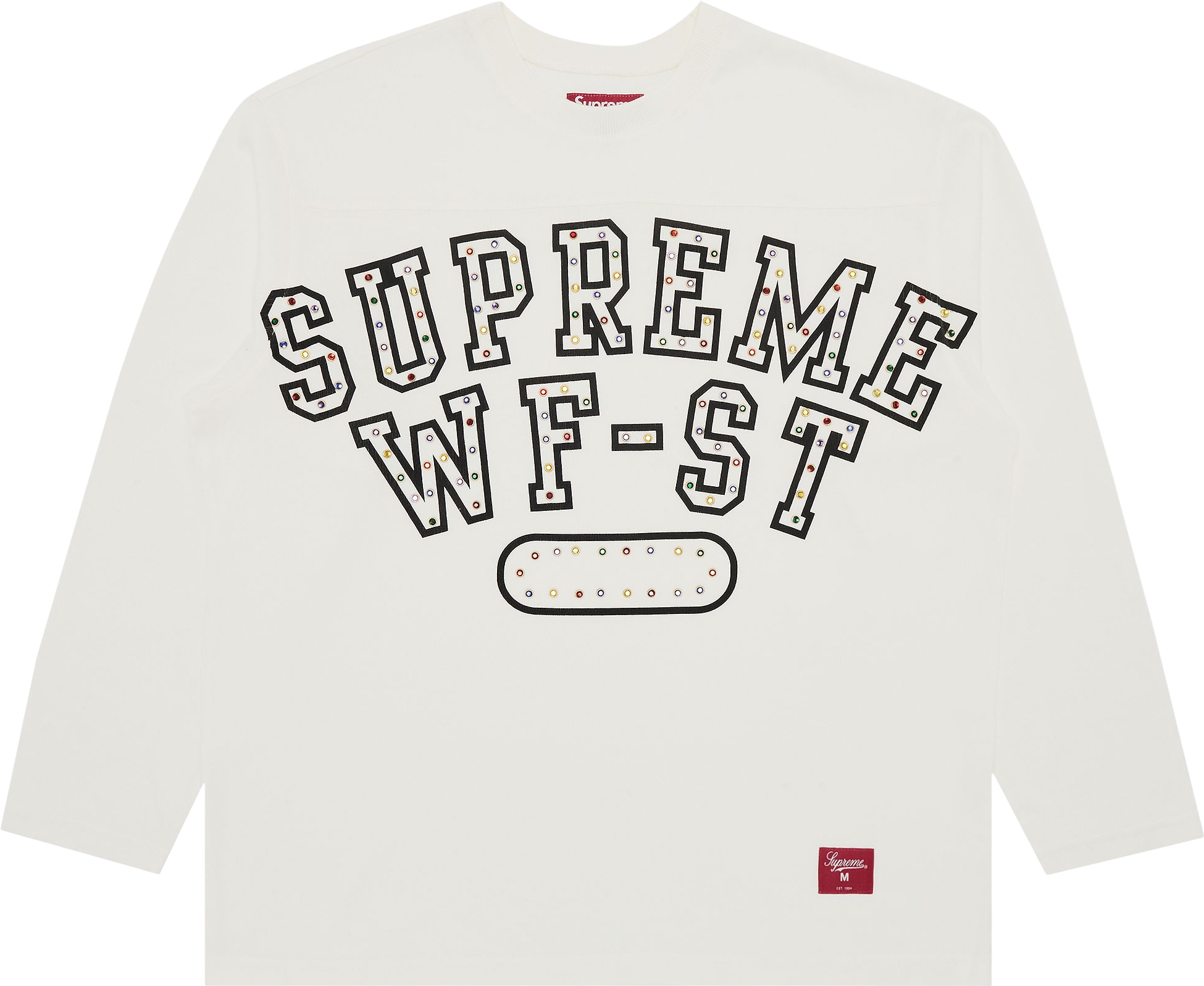 Supreme Athletic Studded Long Sleeve Top - Blue | Editorialist
