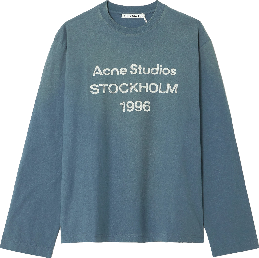 Acne Studios Logo Stockholm 1996-Print T-Shirt - White | Editorialist