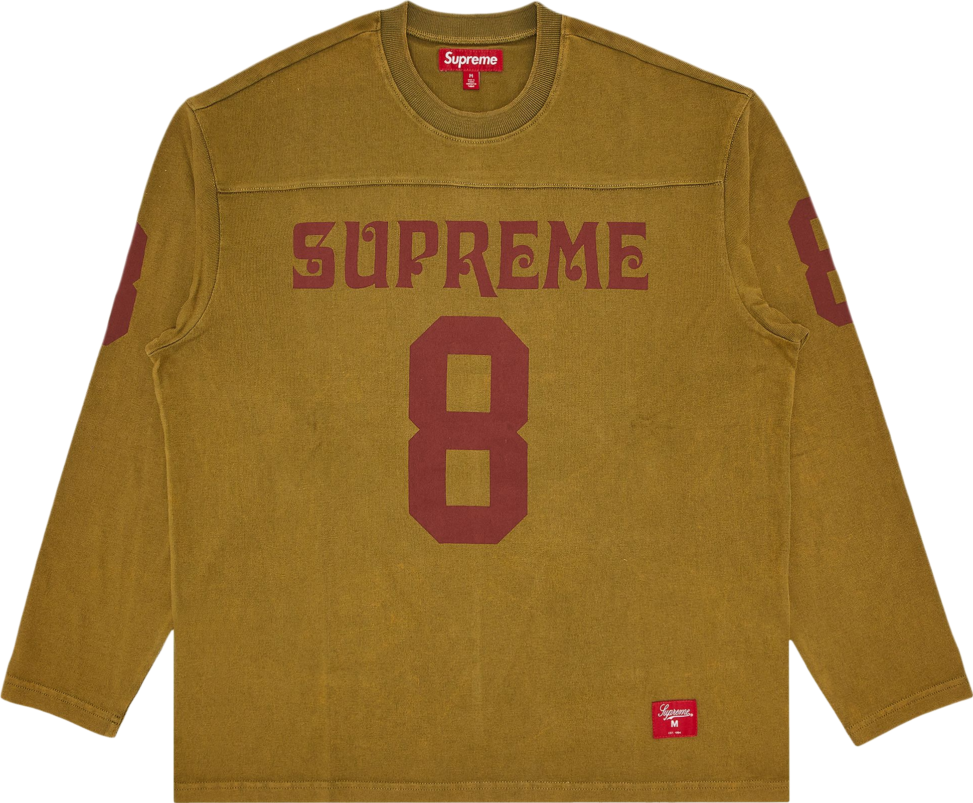 Supreme 99 Long-Sleeve Football Top - Red | Editorialist