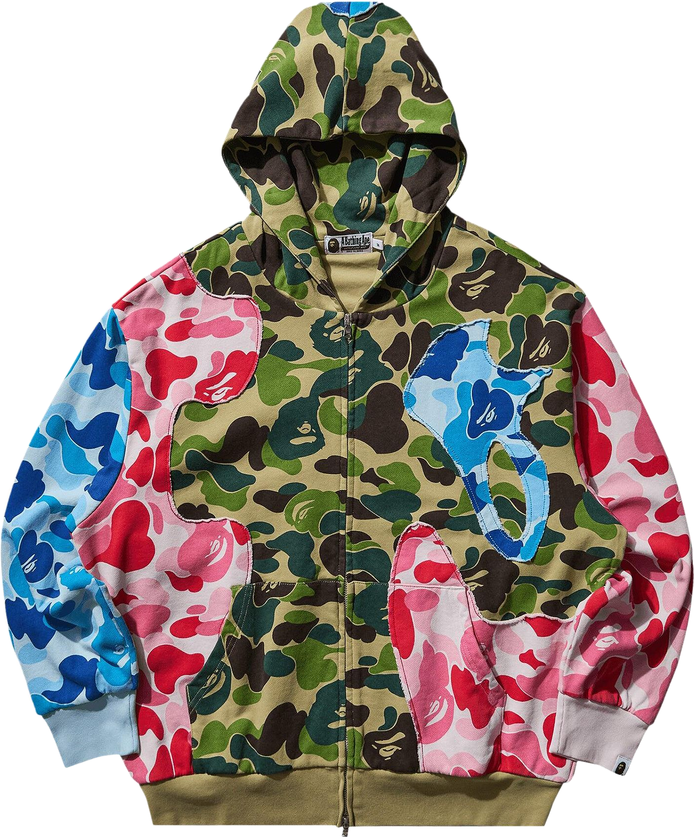 A Bathing Ape X Sanrio Characters Kuromi Camo Full Zip Hoodie