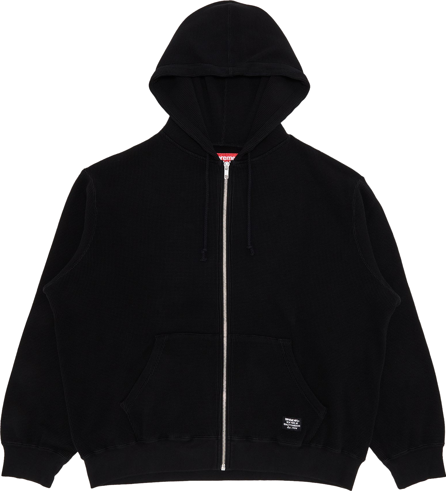 Supreme Arc Thermal Lined Zip Up Hooded Sweatshirt - Black