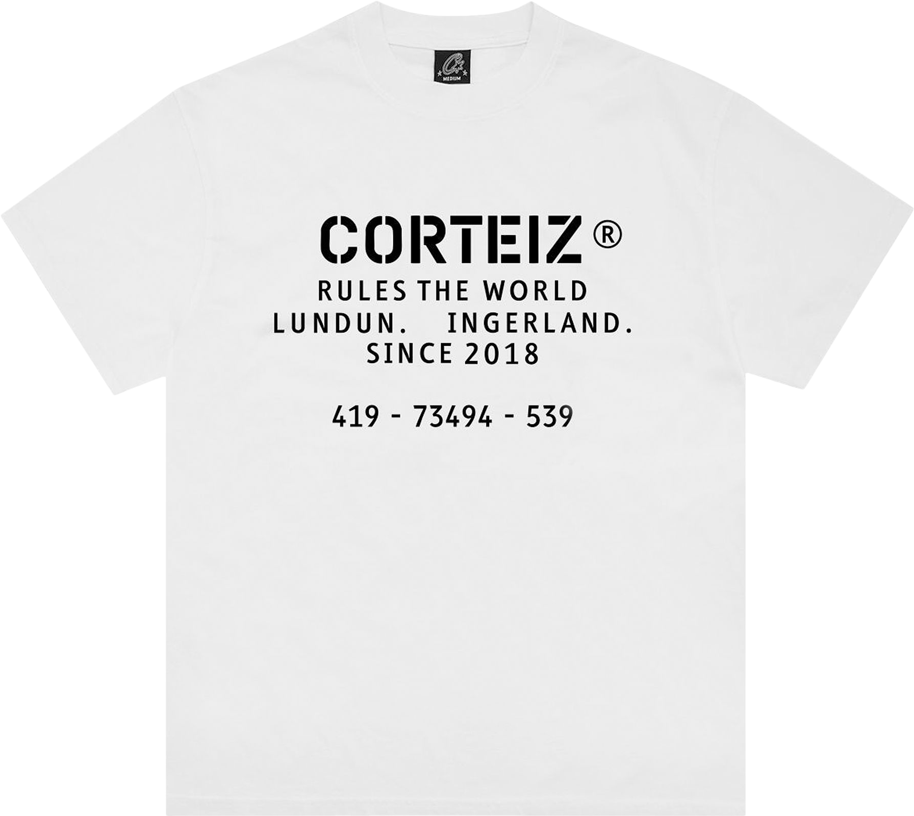 Corteiz Og Stencil Tee - Black | Editorialist