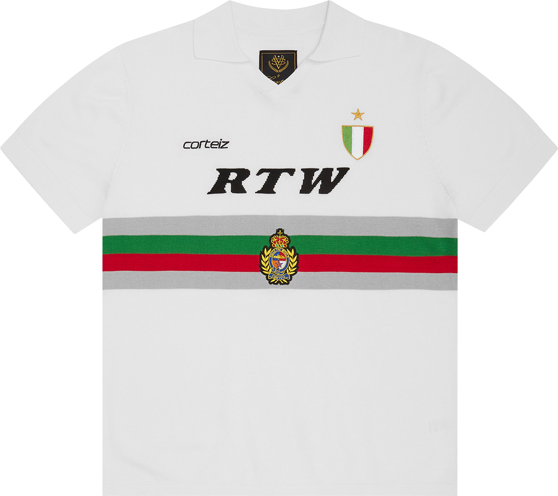 Corteiz Serie A Knit Jersey - White | Editorialist