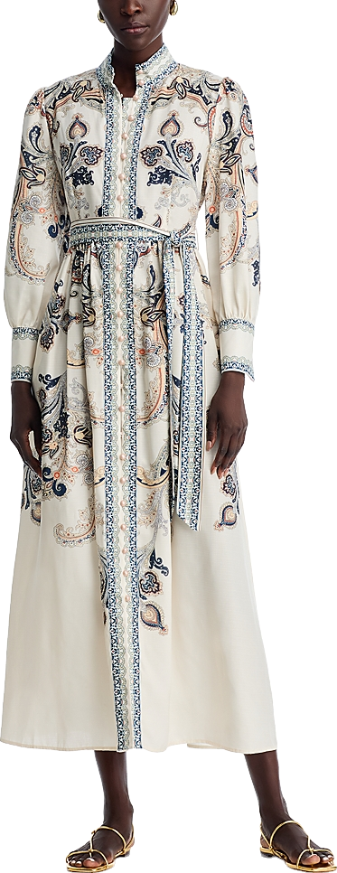 nancy yang mandarin collar midi dress Nancy Yang Mandarin Collar Midi Dress