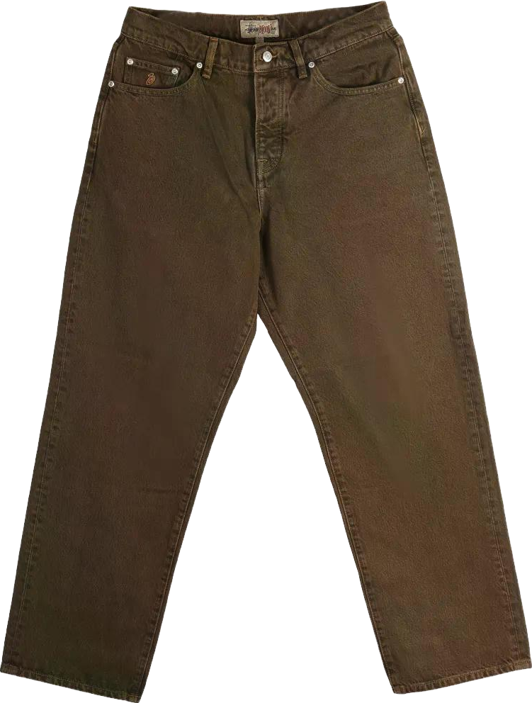 パンツ stussy BIG OL' JEAN CANVAS PLAID PANTS Stussy Big Ol' Canvas Jean Plaid Olive Men's - SS24 - US