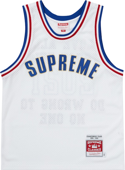 Supreme X Mitchell And Ness Basketball Jersey - Black | Editorialist