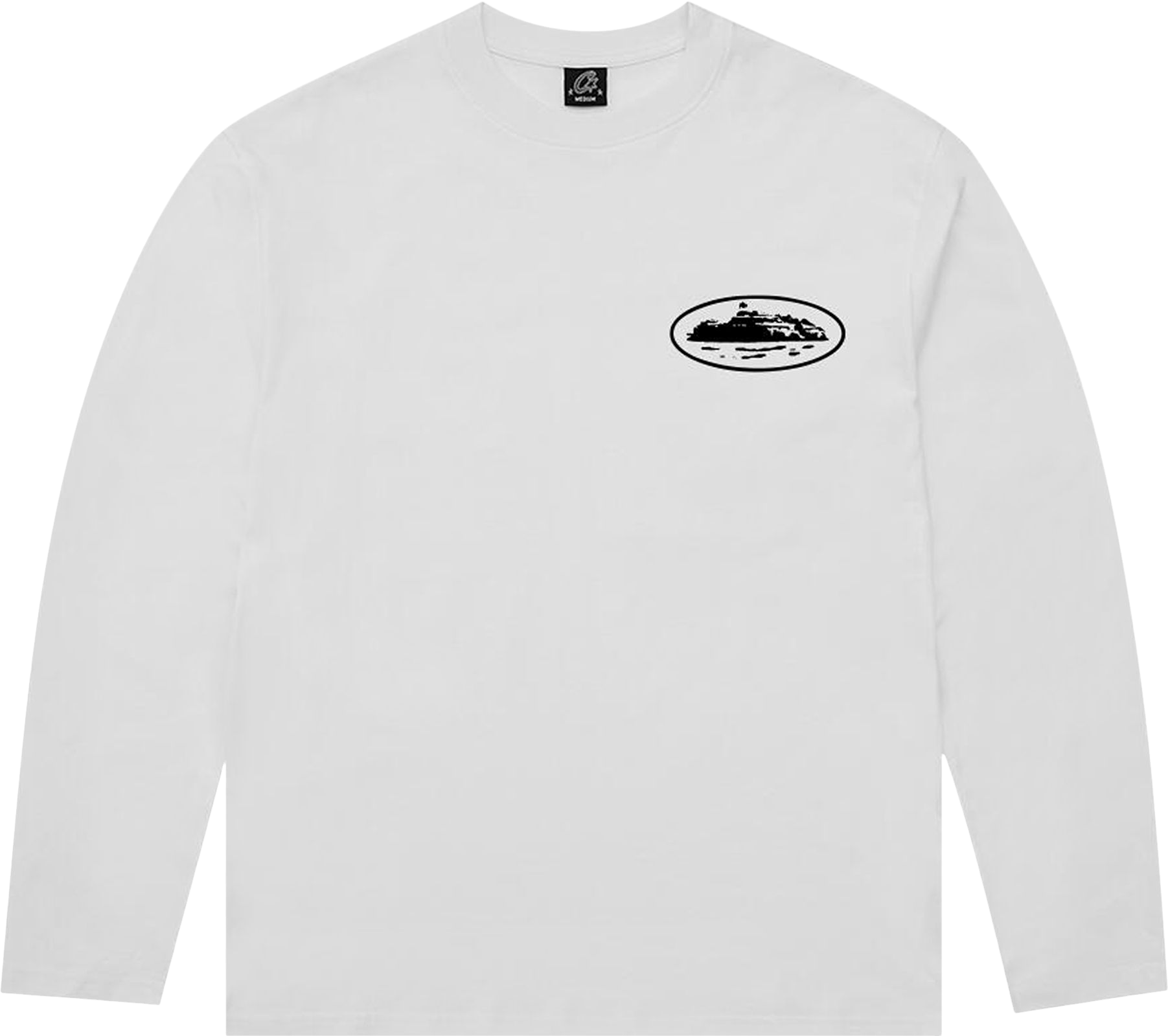 Corteiz Og Island Long-Sleeve Tee - White | Editorialist
