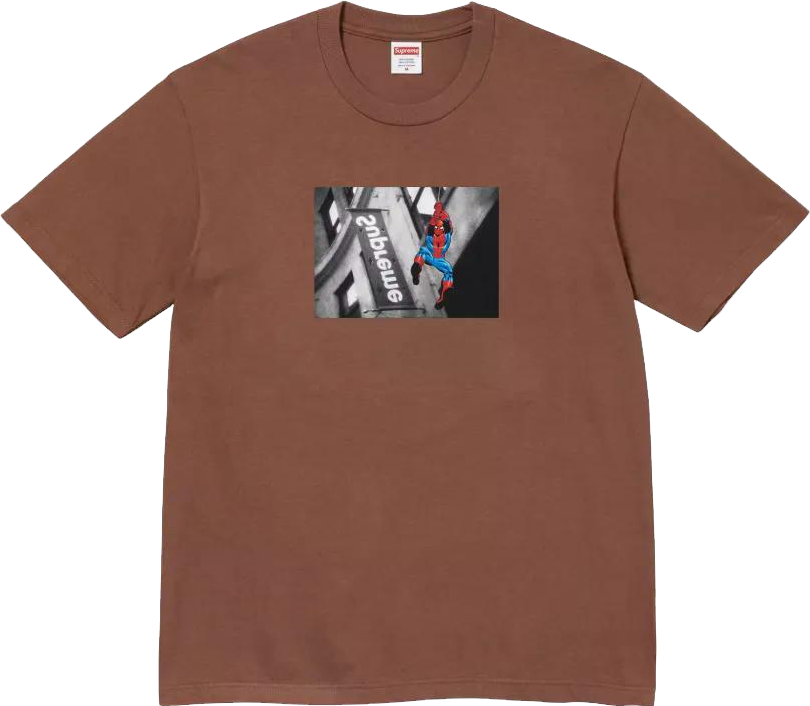 Supreme Spiderman Tee Shirt - Woodland Camo | Editorialist