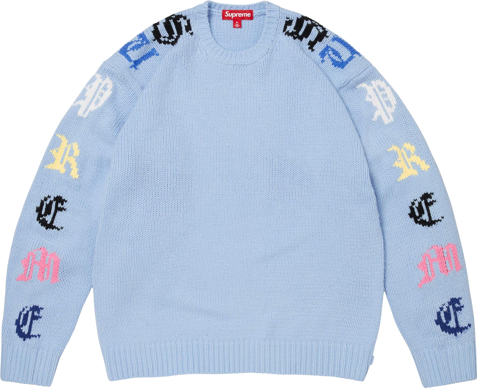 Supreme Old English Printed Sweater - Purple | Editorialist