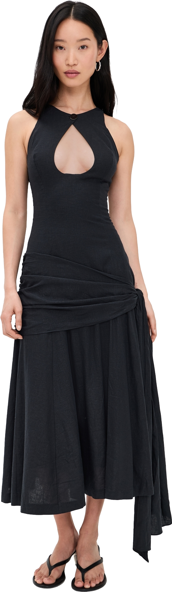 suraya cut out long dress Buy GUIZIO Surya - Black At 51% Off stripes26 ASOS DESIGN nylon swing Wedding dress zimmermann Size:L - 8(US) - 12(UK) this dress flows into