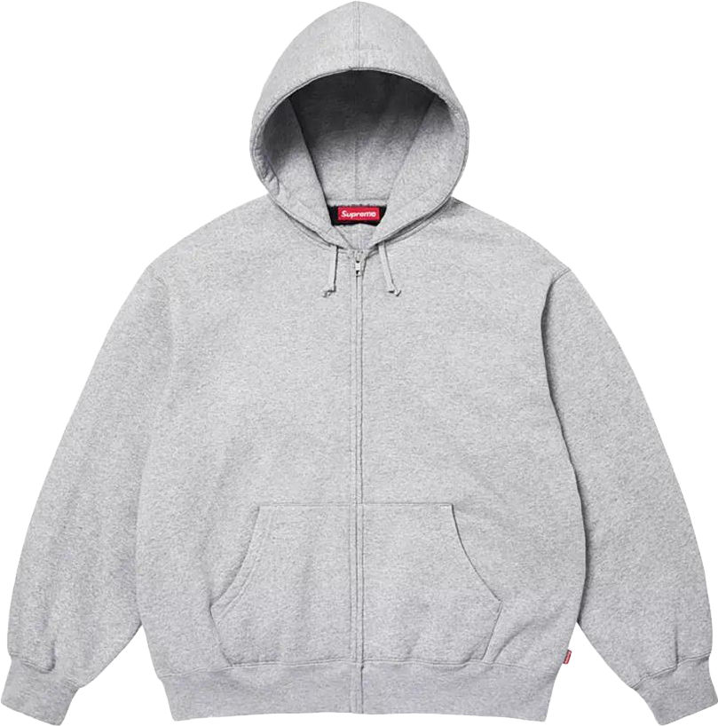Supreme Cut-Out Zip-Up Hoodie - Grey | Editorialist