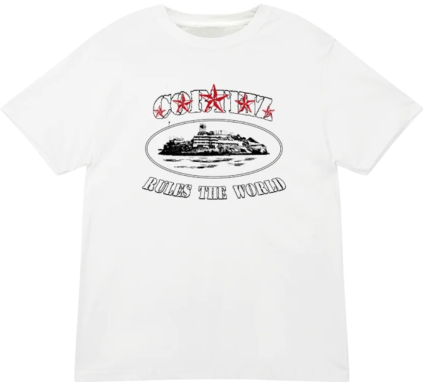 Corteiz X Ftp Alcatraz Tee Shirt - White | Editorialist