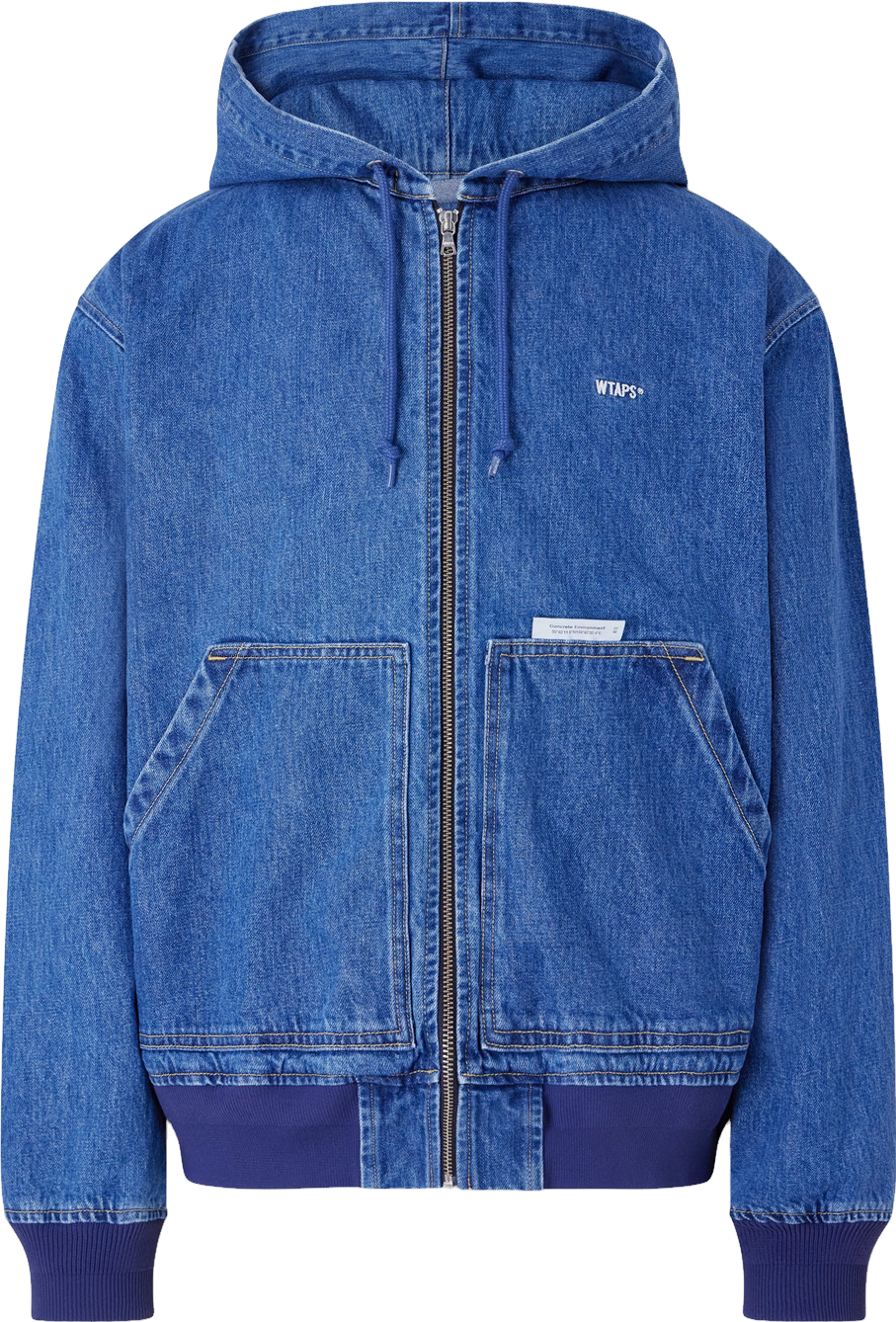 Wtaps D00m Denim Hooded Jacket - Blue | Editorialist