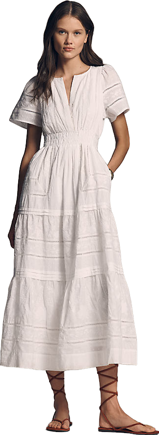 knee length dresses for ladies Fuchsia Linen Somerset Maxi Dress main image 0