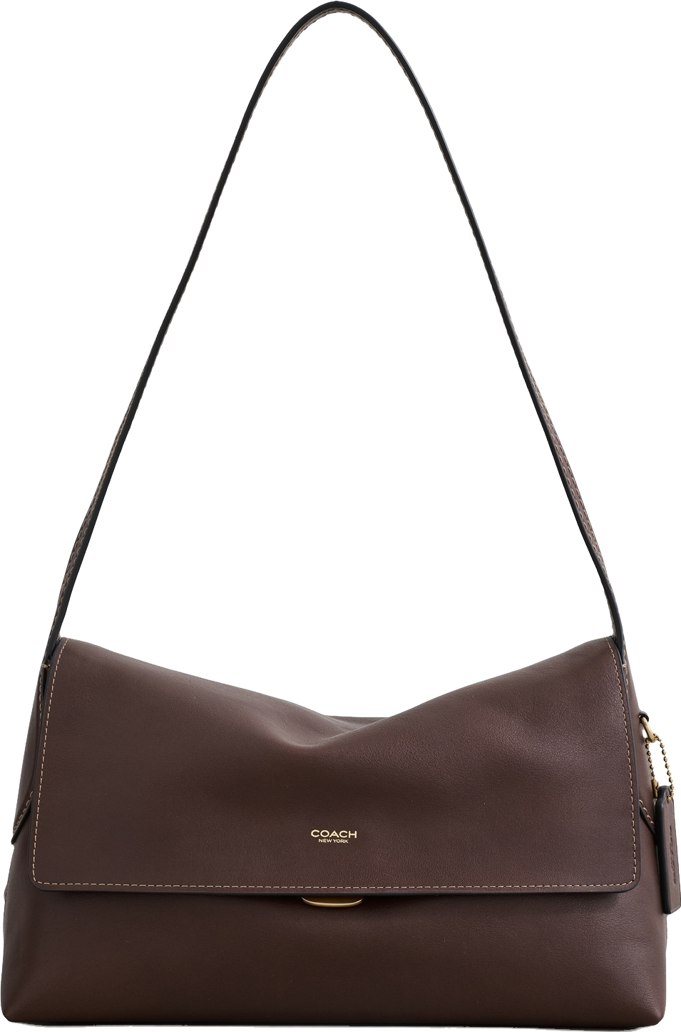 Coach Natural Grain Leather Shoulder Bag - B4/Maple | Editorialist