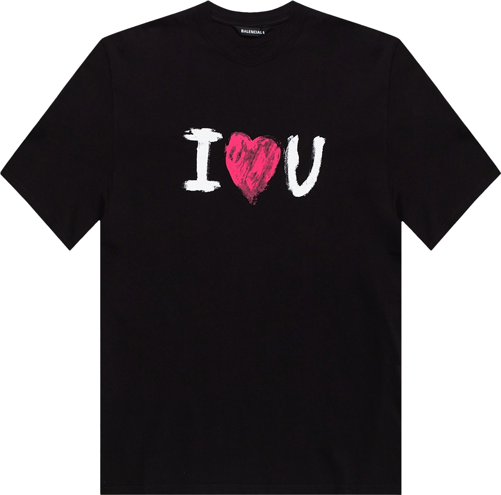 Balenciaga I Love Cats Printed T-Shirt In Black - 30% Off