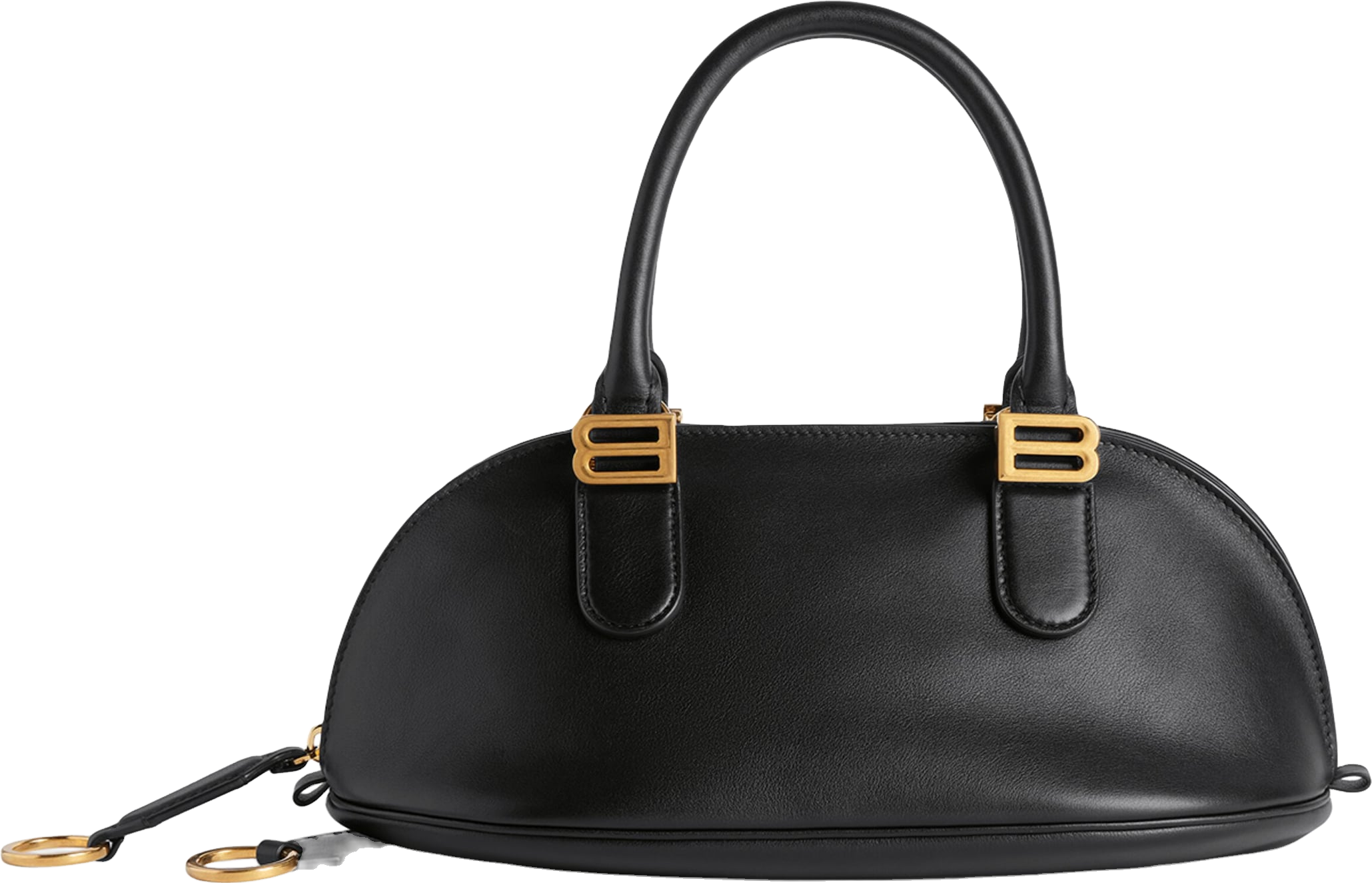 COURREGES Logo Mini Bowling Bag - Black | Editorialist