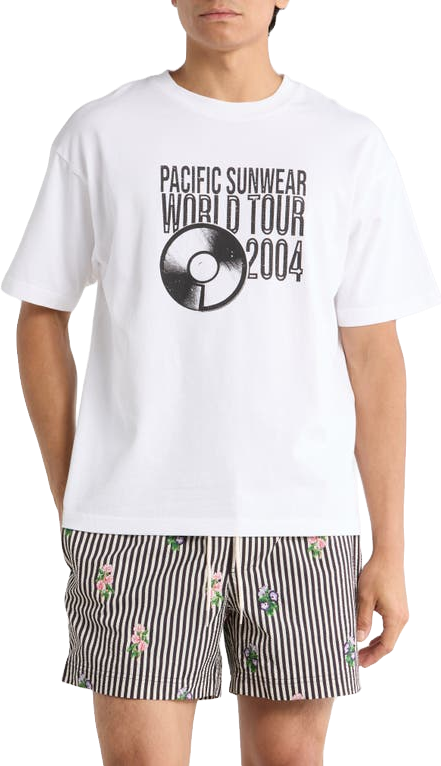 StüSsy World Tour T-Shirt - White | Editorialist