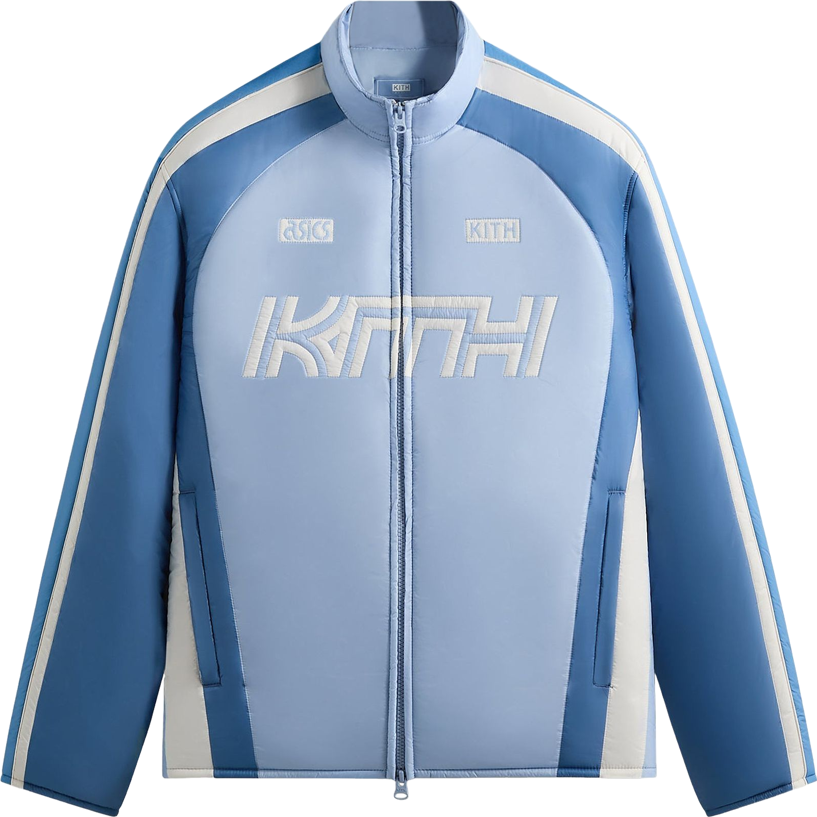 Kith X Asics Puffed Brixton Track Jacket - Blue | Editorialist